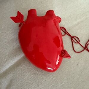 Red Heart-Shaped Crossbody Zara Bag